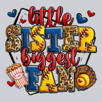 Little Sister Biggest Fan Softball Classic Tee | Teevron
