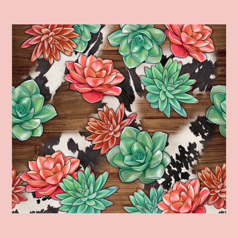 Succulents And Cowhide Urban Heavy Tee by TumblerDesignByShophia | Teevron