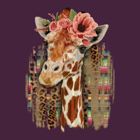 Giraffe With Floral Premium Tee | Teevron