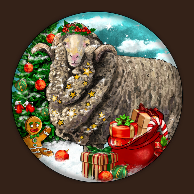 Christmas Merino Wool Sheep Heavy Core Tee by LillyAllenDesigns | Teevron