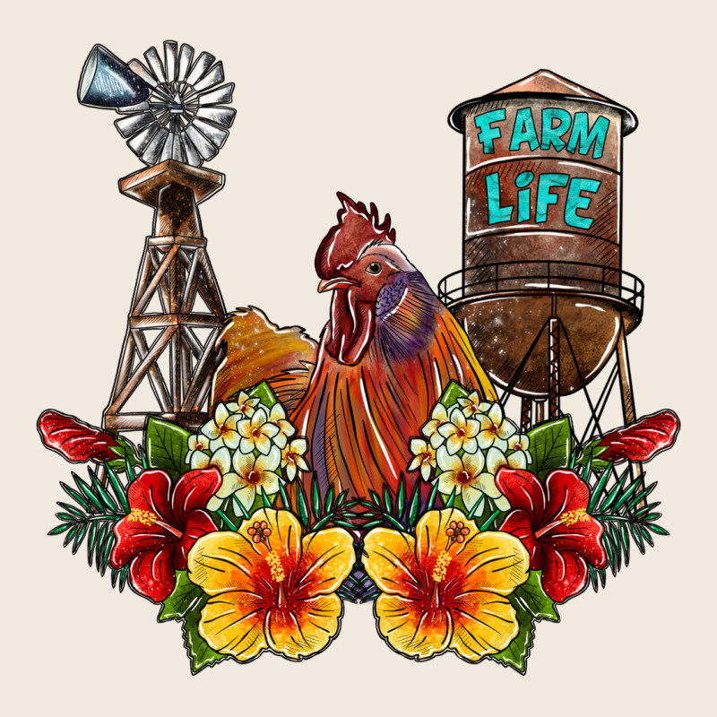 Farm Life Rooster Zipper Hoodie by SublimationCraftShop | Teevron