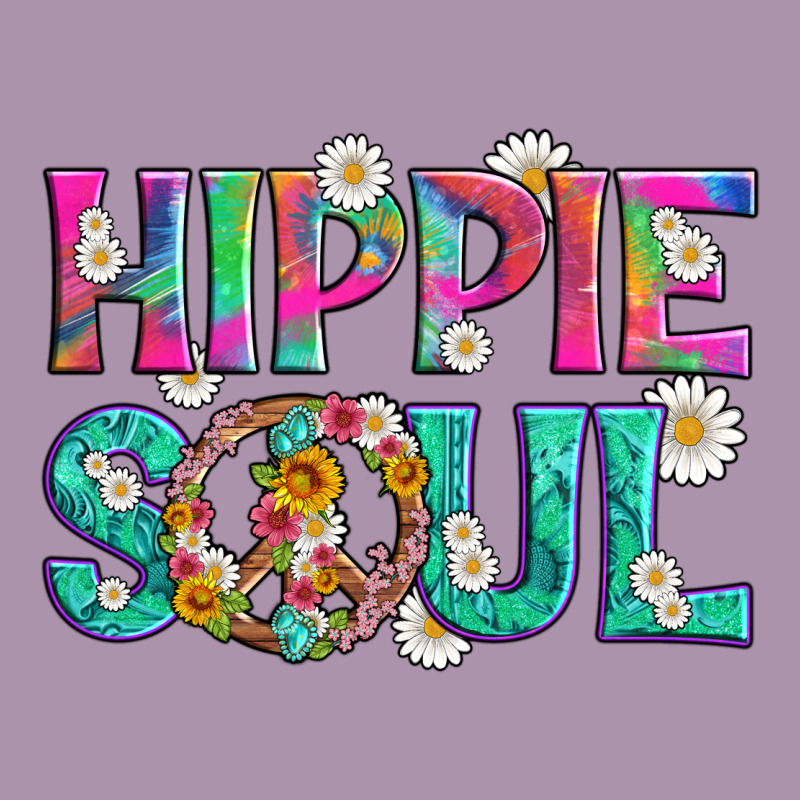Hippie Soul With Tie Dye And Flowers Heavyweight Hoodie by Artiststas | Teevron