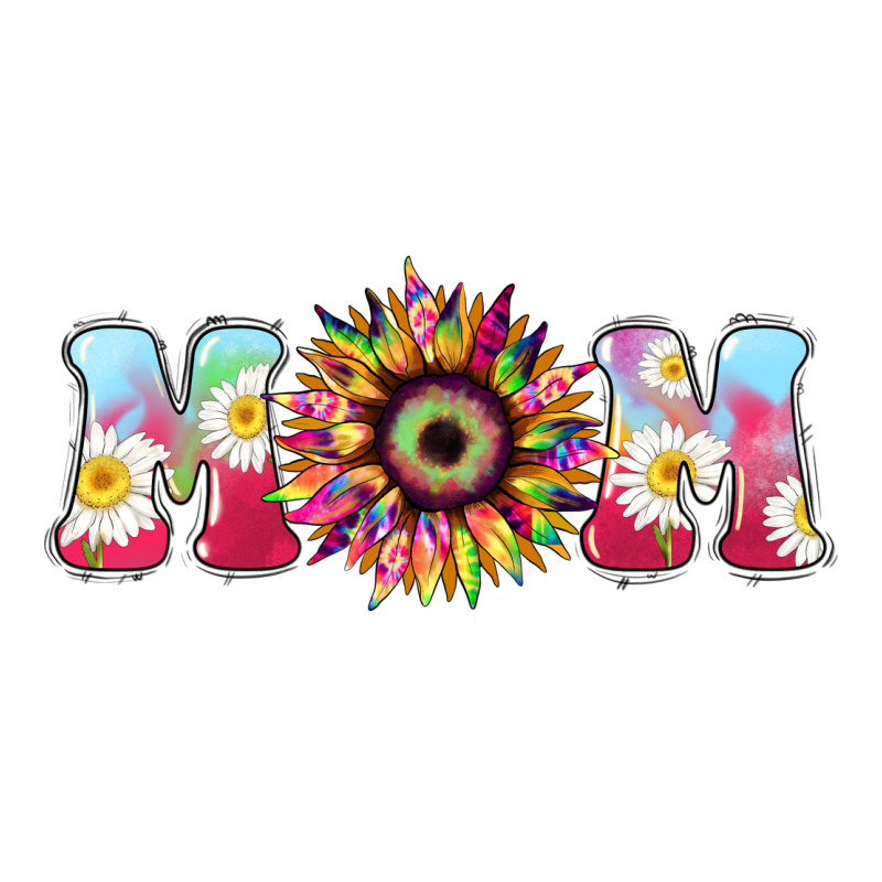 Tie Dye Sunflower Mom Mother's Day Long Sleeve Tee by HowdyJamesFarm | Teevron
