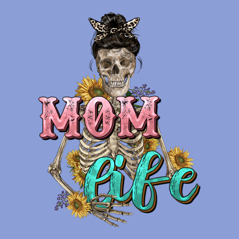 Mom Life With Skull Mother's Day Long Sleeve Tee by CowGirlArtShop | Teevron