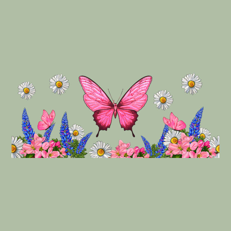 Butterflies And Flowers Urban Heavy Tee by TumblerDesignByShophia | Teevron