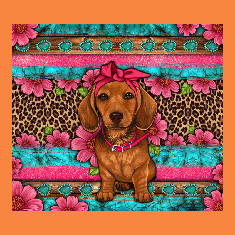 Dachshund Puppy Floral Premium Sweatshirt by Artiststas | Teevron
