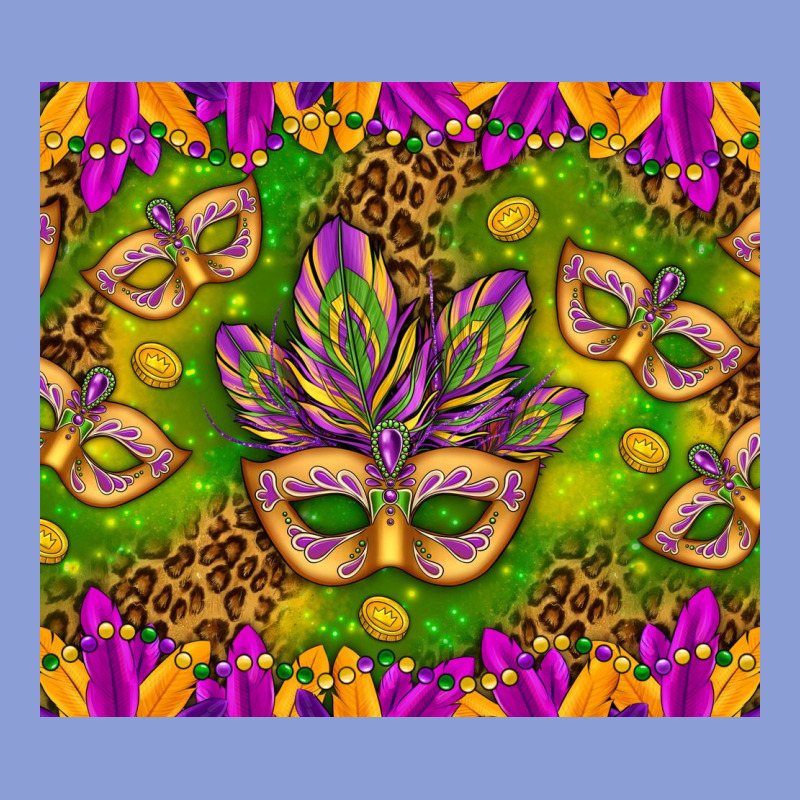 Mardi Gras Masks And Coins Tumbler Long Sleeve Tee by HowdyJamesFarm | Teevron