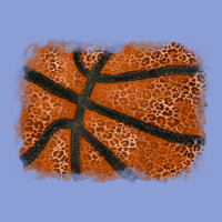 Basketball Leopard Glitter Background Long Sleeve Tee | Teevron