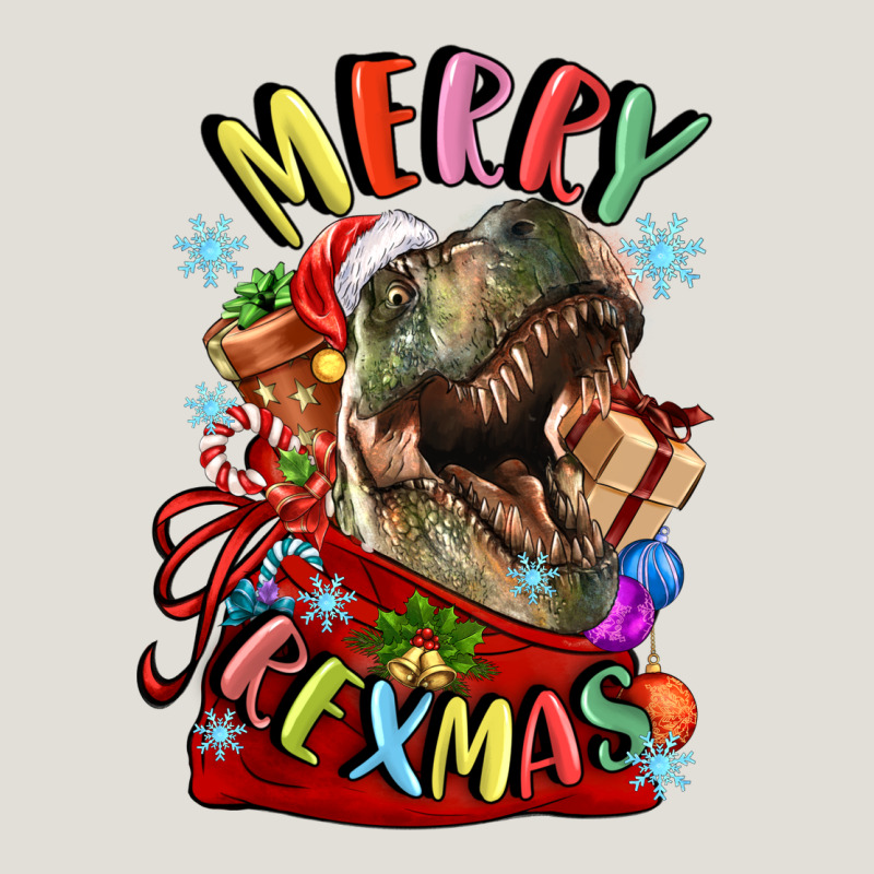 T Rex Merry Rexmas Heavy Core Tee by LillyAllenDesigns | Teevron