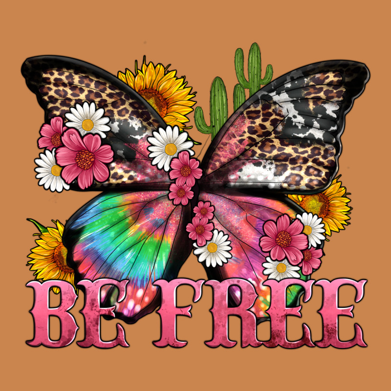Be Free With Butterfly And Cactus Flowers Heavyweight Hoodie by Artiststas | Teevron