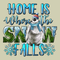 Home Is Where The Snow Falls Winter Penguin Heavy Core Tee | Teevron