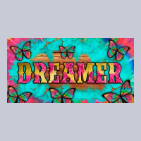 Dreamer With Butterfly And Tie Dye  Licance  Plate Heavyweight Hoodie | Teevron