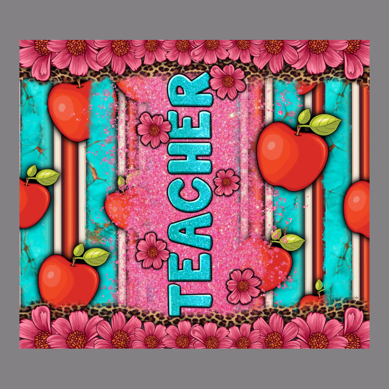Teacher With  Flower Glitter And Serape Leopard Heavyweight Hoodie by Artiststas | Teevron