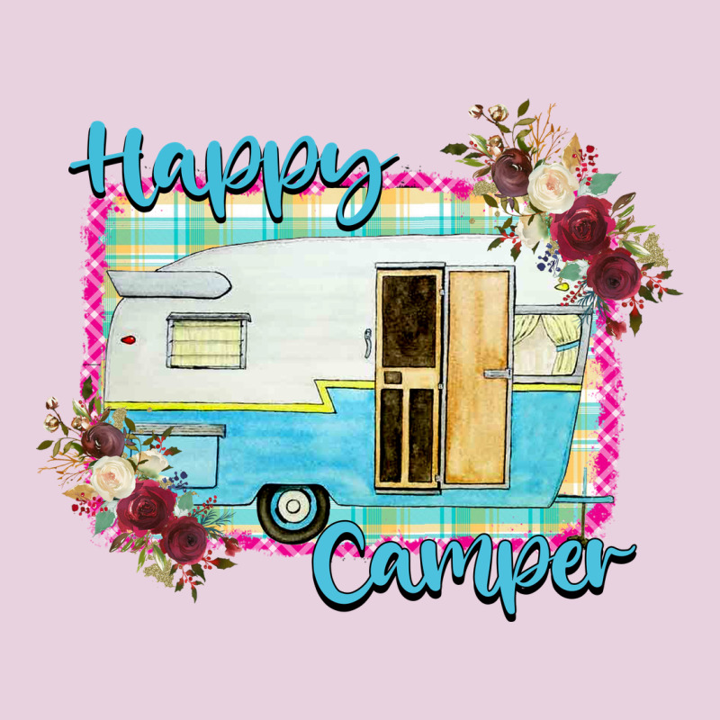 Happy Camper With Flowers Ladies Tee by Bettercallsaul | Teevron