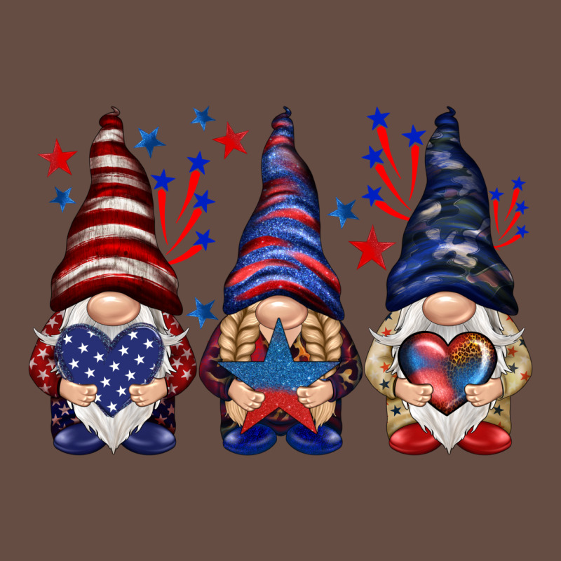 4th Of July Gnomies With Stars Long Sleeve Tee by HowdyJamesFarm | Teevron