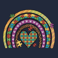Autism Awareness Heart Leopard Rainbow Premium Sweatshirt | Teevron