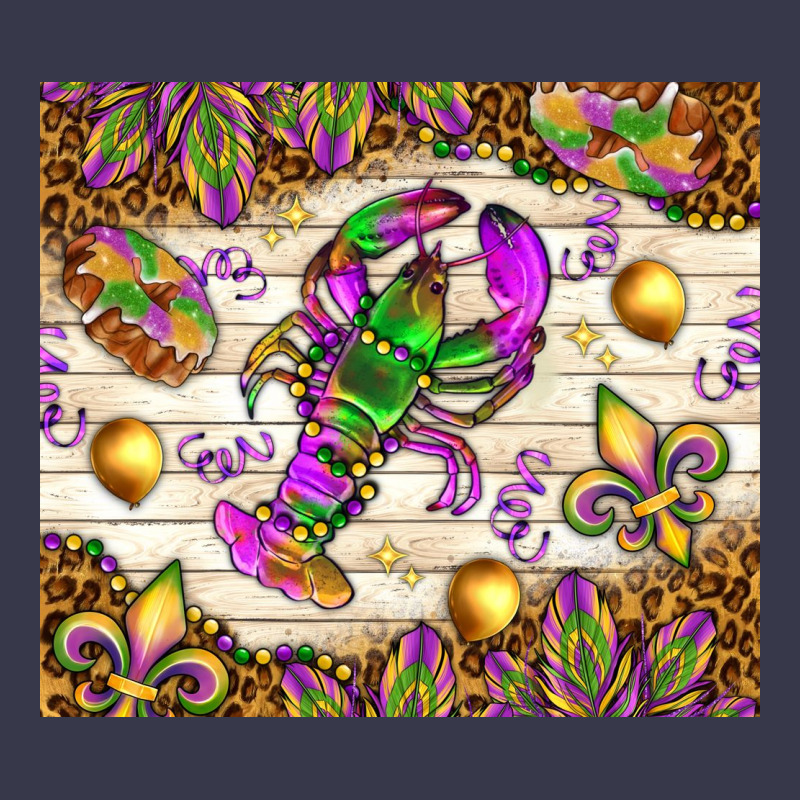 Mardi Gras With Crab Tumbler Long Sleeve Tee by HowdyJamesFarm | Teevron