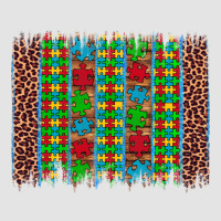 Autism Awareness Leopard Puzzle Brush Stroke Premium Sweatshirt | Teevron