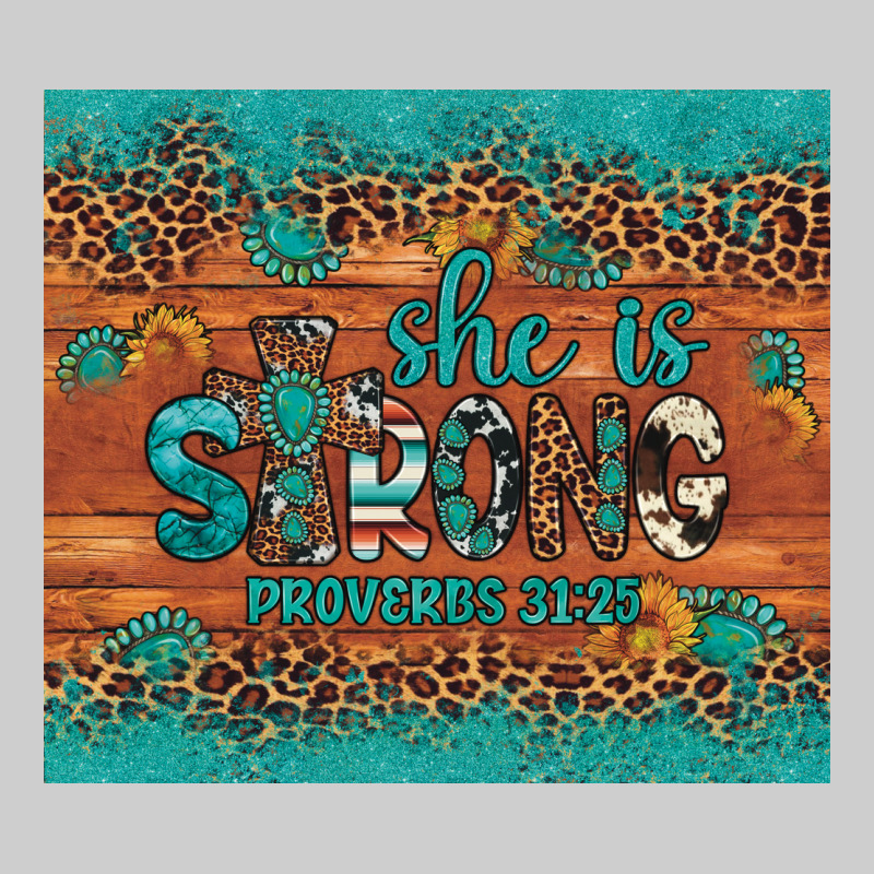 She Is Strong Gemstone Sunflower Leopard Premium Sweatshirt by Artiststas | Teevron