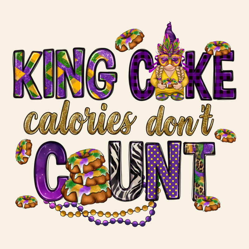King Cake Calories Don't Count Vintage Tee by HowdyJamesFarm | Teevron