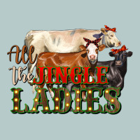 All The Jingle Ladies Christmas Cows Heavy Core Tee | Teevron