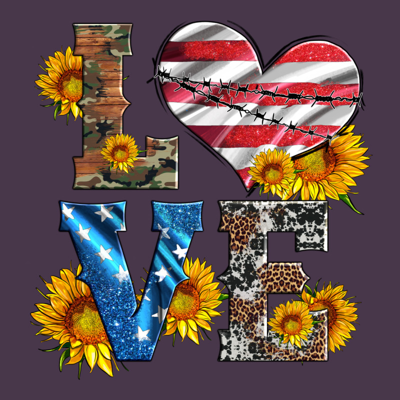 Love With Sunflowers And Usa Flag Heavyweight Hoodie by Artiststas | Teevron