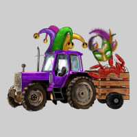 Mardi Gras Mask Crawfish Farm Tractor Premium Tee | Teevron