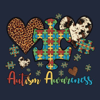 Autism Awareness Leopard Cowhide Herts Puzzle Premium Sweatshirt | Teevron
