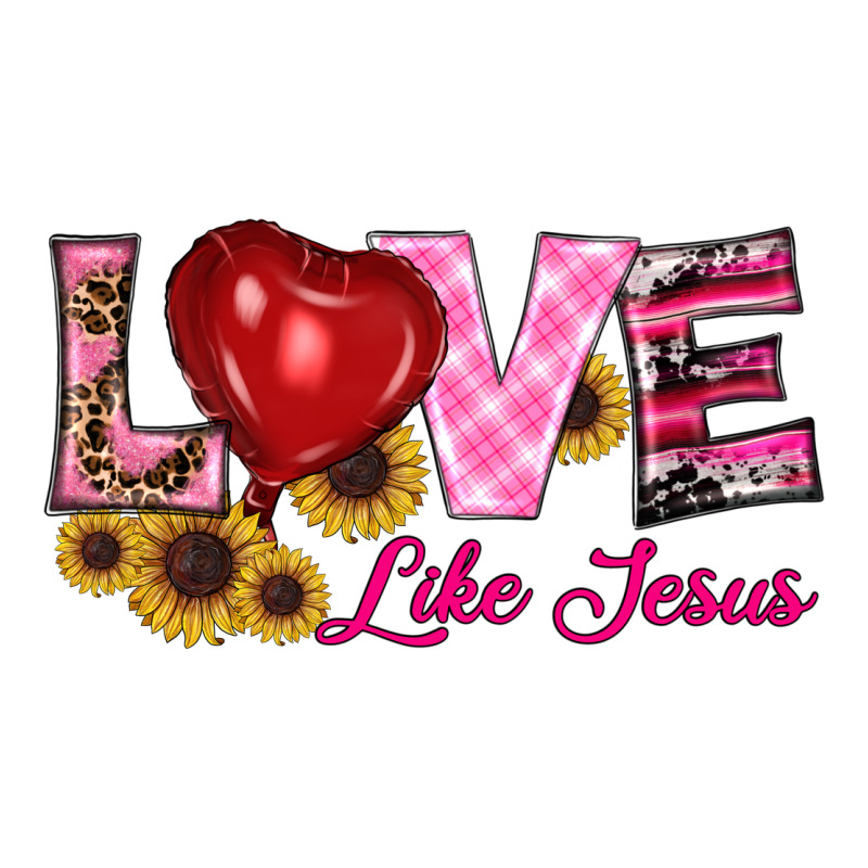 Valentine's Day Love Like Jesus Ladies Tee by RanaPortraitStore | Teevron