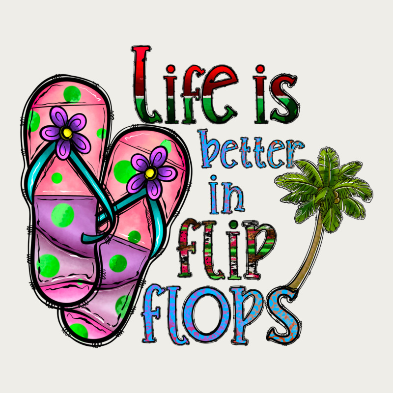 Life Is Better İn Flip Flops Zipper Hoodie by CowhideDigitalArt | Teevron