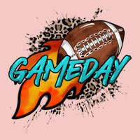 Game Day Leopard Fire And Ball Urban Heavy Tee | Teevron