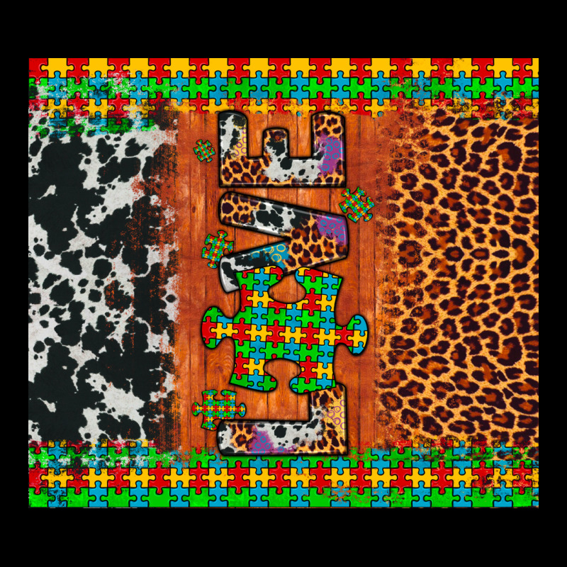 Love Autism Awareness Leopard Cowhide Premium Sweatshirt by Artiststas | Teevron
