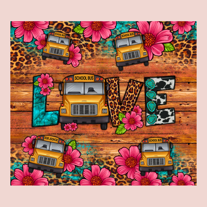 Love School Bus Leopard Premium Sweatshirt by Artiststas | Teevron