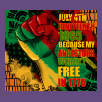 Juneteenth 1865 Because My Ancestors Werent Free In 1776 Tumbler Vintage Hoodie | Teevron