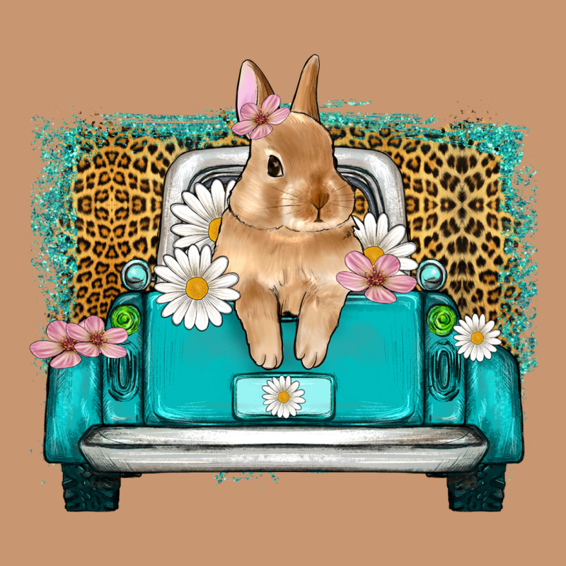 Easter Bunny Truck Heavyweight Hoodie by Artiststas | Teevron
