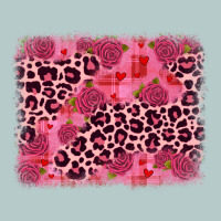 Valentine's Day Roses Leopard Background Heavy Core Tee | Teevron