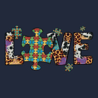 Love Autism Awareness Leopard Cowhide Premium Sweatshirt | Teevron