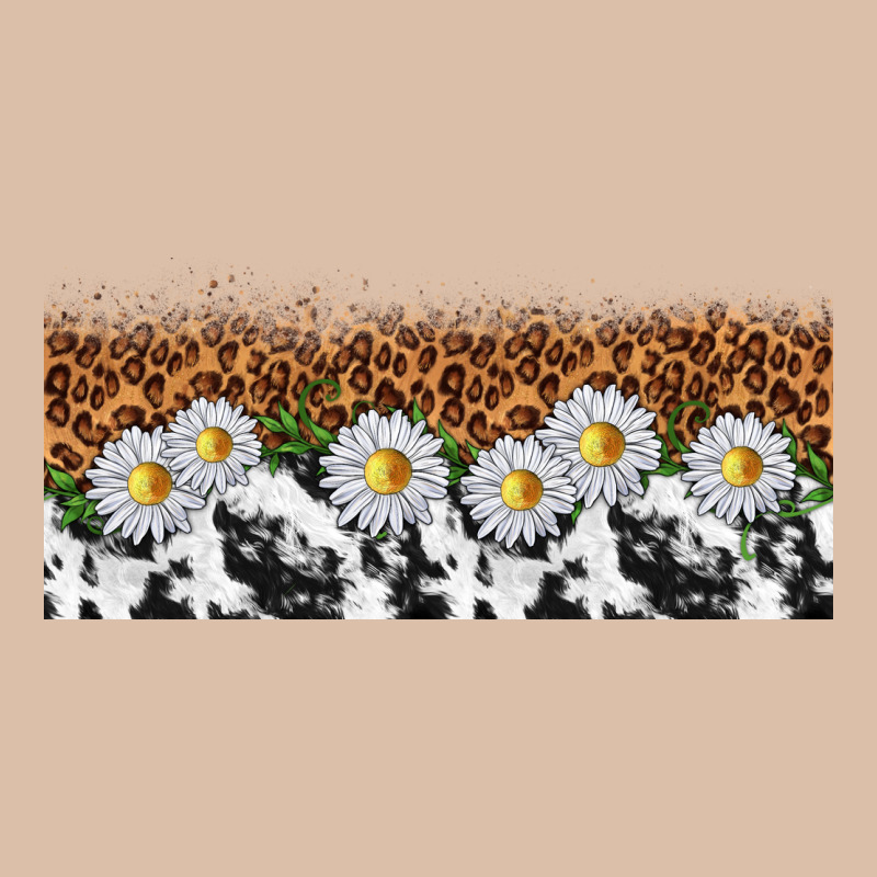Cowhide Leopard Daisies Urban Heavy Tee by TumblerDesignByShophia | Teevron