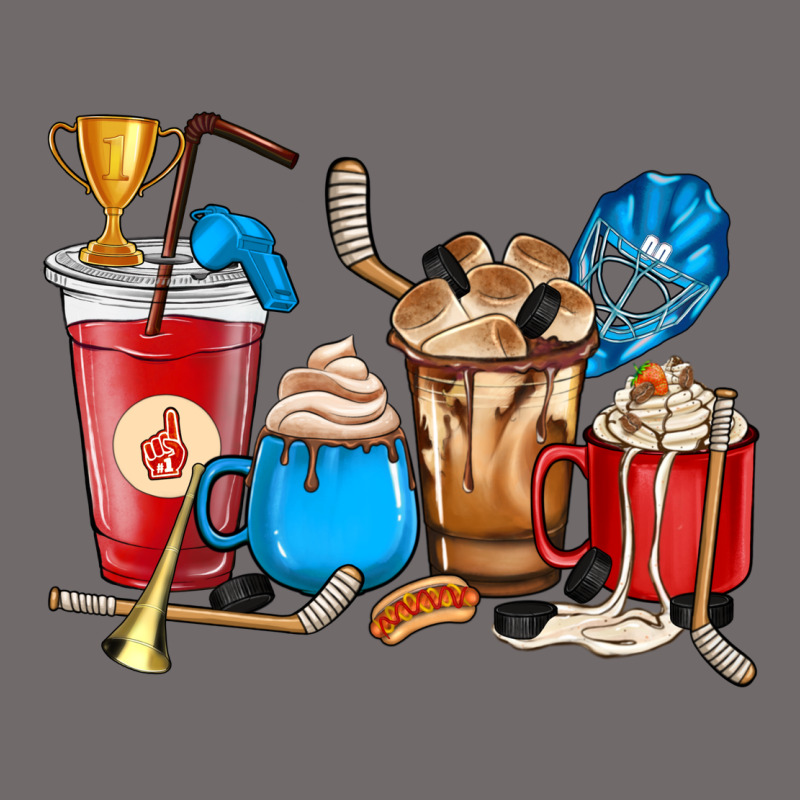 Hockey Coffee Cups Urban Heavy Tee by HowdyJamesFarm | Teevron
