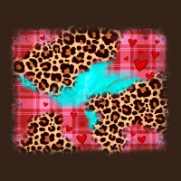 Valentine's Day Leopard Background Heavy Core Tee | Teevron