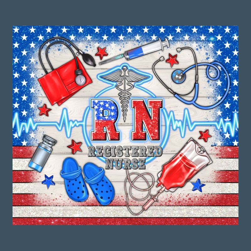 American Memorial Day Rn Registered Nurse Urban Heavy Tee by TumblerDesignByShophia | Teevron