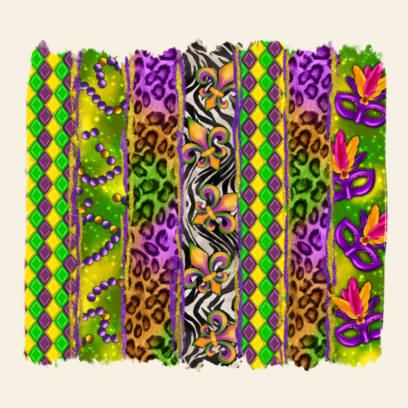 Mardi Gras Brushstroke Vintage Tee by HowdyJamesFarm | Teevron