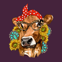 Western Cow With Sunflowers And Gemstone Classic Tee | Teevron