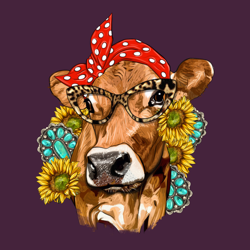 Western Cow With Sunflowers And Gemstone Classic Tee by texasbilliewilder | Teevron