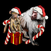 Christmas Baboon Baby And Mama Heavy Core Tee | Teevron