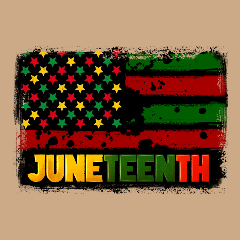 Juneteenth American Flag Vintage Hoodie by CowGirlArtShop | Teevron