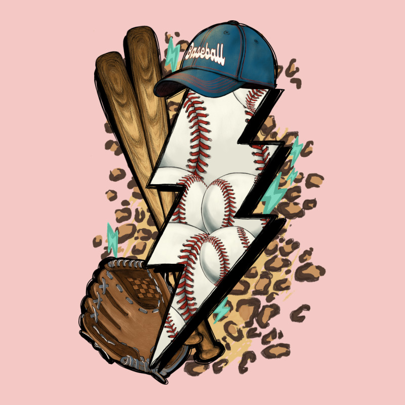 Lightning Bolt Baseball Urban Heavy Tee by HowdyJamesFarm | Teevron
