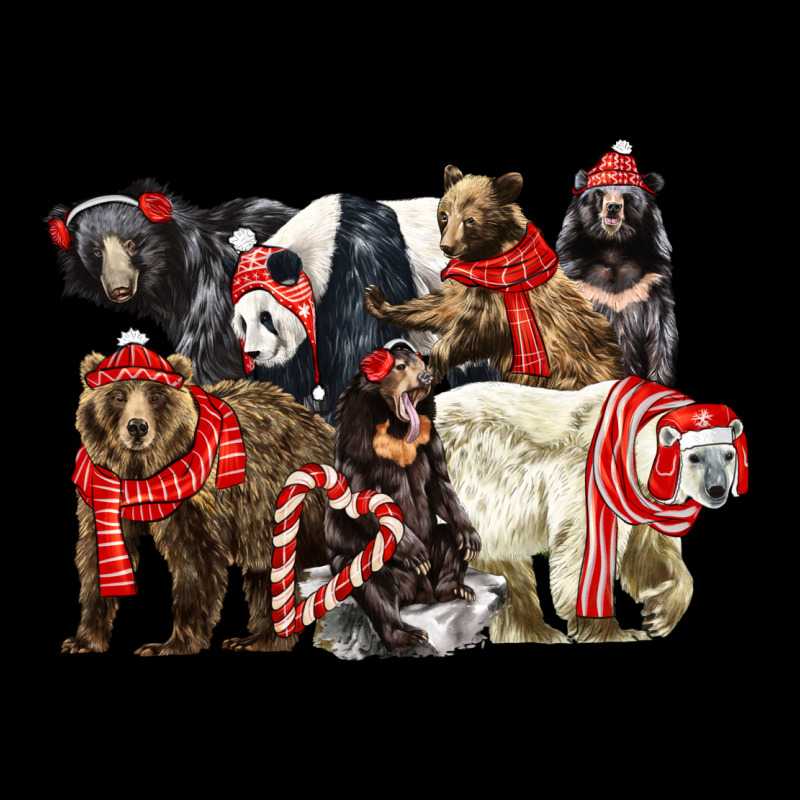 Christmas Bear Family Heavy Core Tee by LillyAllenDesigns | Teevron
