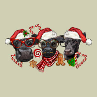Christmas Black Angus Cows Heavy Core Tee | Teevron