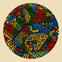 African Fabric Pattern Round Earrings 3 Premium Hoodie | Teevron